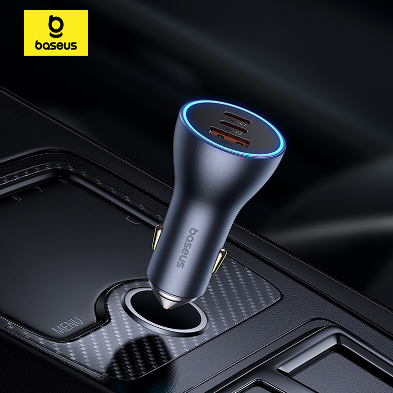 Tẩu Sạc Nhanh Dùng Trên Ô Tô Baseus Golden Contactor Pro GaN Fast Charging Car Charger U+2C 65W