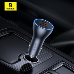 Tẩu Sạc Nhanh Dùng Trên Ô Tô Baseus Golden Contactor Pro GaN Fast Charging Car Charger U+2C 65W