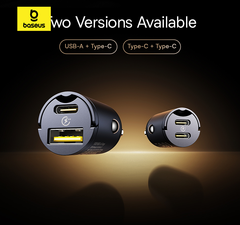 Tẩu Sạc Cho Ô Tô Baseus Tiny Star Mini 30W (USB+Type-C / 2*Type-C)