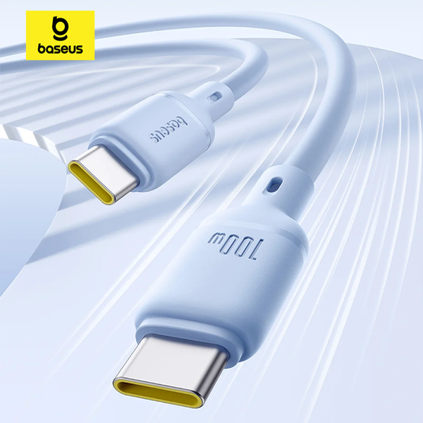 Cáp Sạc Nhanh Baseus Silky Series C to C 100W (480Mbps)