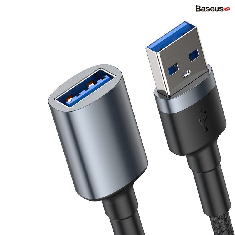 Cáp chuyển tốc độ cao, siêu bền Baseus Cafule Cable (USB3.0 Male to USB3.0 Female/Micro-B/USB3.0 Male,5Gbps high speed, 2A)