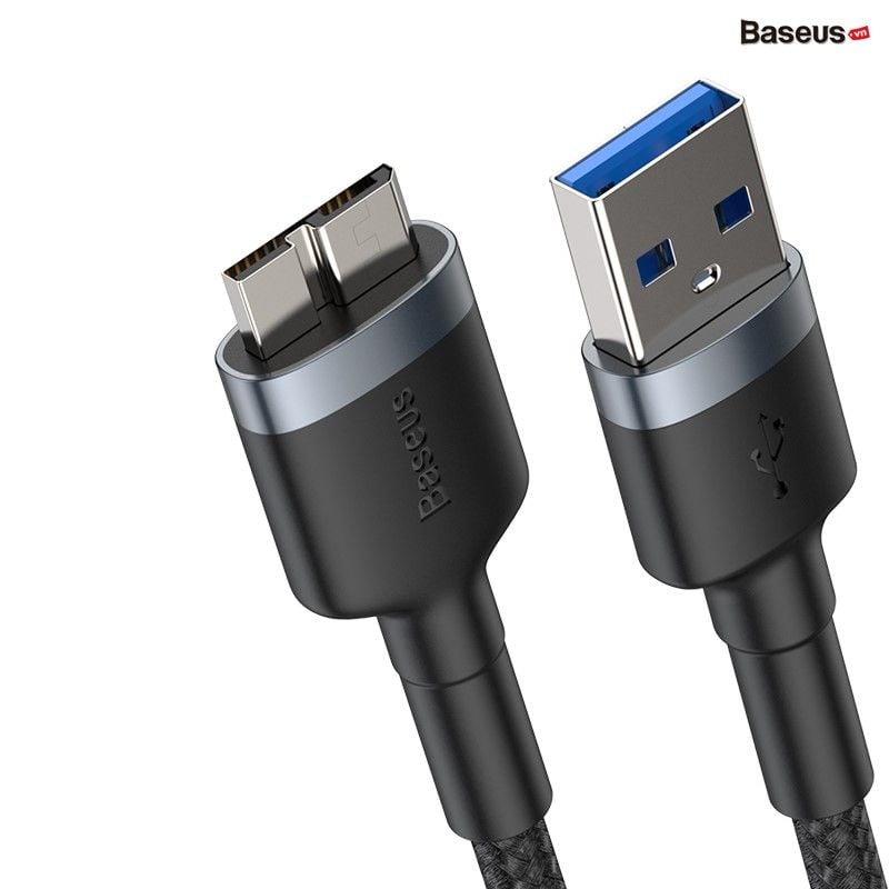 Cáp chuyển tốc độ cao, siêu bền Baseus Cafule Cable (USB3.0 Male to USB3.0 Female/Micro-B/USB3.0 Male,5Gbps high speed, 2A)