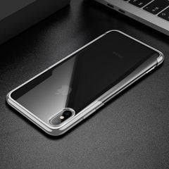 Ốp lưng Silicone dẽo trong suốt viền si Crome màu Baseus Shining Case cho iPhone XR/ XS/ XS Max ( Soft TPU Silicone)