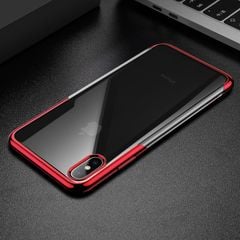 Ốp lưng Silicone dẽo trong suốt viền si Crome màu Baseus Shining Case cho iPhone XR/ XS/ XS Max ( Soft TPU Silicone)