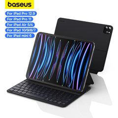 Bàn phím Bao Da Nam Châm Baseus Brilliance Original Keyboard Case Pro cho iPad Pro 11/12 inch/ iPad Air (BLE 5.3 Pin 150h Bao da + bàn phím)