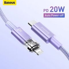 Cáp sạc nhanh Baseus Explorer Series 2 PD 20W C to Lightning – Tự ngắt, kiểm soát nhiệt, sạc iPhone/iPad