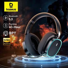 Tai Nghe Chụp Tai Không Dây Baseus AeQur GH02 Gaming Wireless Headphones 40mm Driver 2.4G/Wireless/Cable RGB Headsets