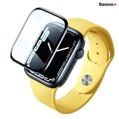 Kính Cường Lực Full Viền Chống Trầy Cho Apple Watch Full-coverage Curved-screen Crystal  Series 4/5/6/7/SE Ultra 40/41/44/45/49mm