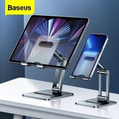 Giá Đỡ Điện Thoại iPad Hợp Kim Nhôm Xếp Gọn Baseus Desktop Biaxial Foldable Metal Stand