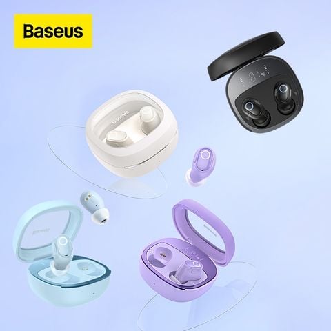 Tai Nghe Không Dây Baseus Bowie WM02 Plus True Wireless Earphones (Bluetooth V5.3, 50h sử dụng, Kích thước nhỏ gọn, Thời Trang, APP Control)