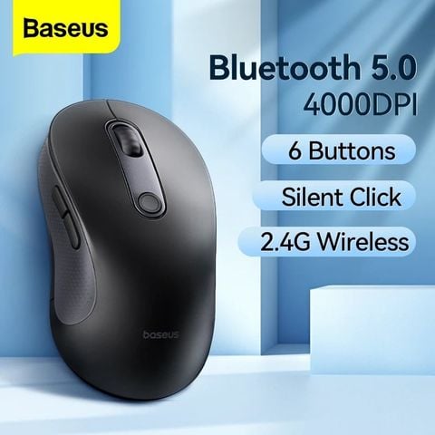 Chuột Không Dây Công Thái Học Baseus F02 Ergonomic Wireless Mouse (Bluetooth & 2.4GHz)