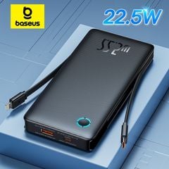 Pin Dự Phòng Baseus Airpow Lite Power Bank 10000mAh 22.5W Dual-Cable