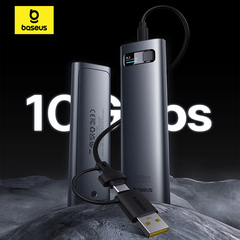 Box Đựng Ổ Cứng Di Động SSD M.2 + SATA Baseus FlyJoy Series SSD Enclosure Type C 3.2 Gen2 (New Version, SATA + M.2 NVMe 2280, 2260, 2242, 2230)