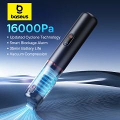 Máy Hút Bụi Cầm Tay Baseus A5 Car Vacuum Cleaner 130W 16000pa 7500mAh (Hút bụi và hút chân không)
