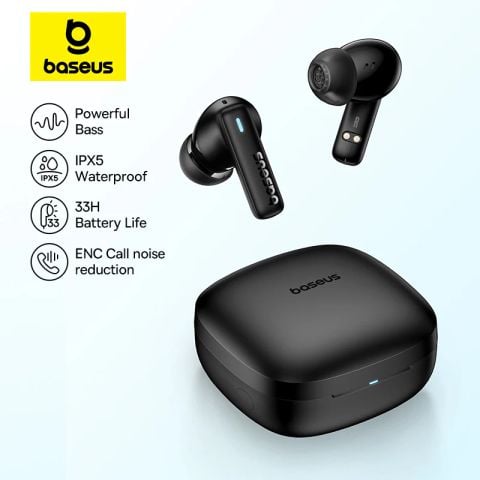 Tai Nghe Không Dây Baseus Bowie E19 (Bluetooth v5.3, TWS, 33H)