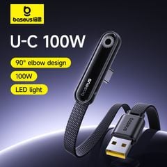 Cáp Sạc Nhanh USB to Type-C Baseus MVP 3 100W (480Mbps, 90° Elbow Design)