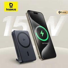 Pin Sạc Không Dây Baseus Nomos Qi2 Kickstand 10000mAh 45W (with Built-in USB-C Cable)