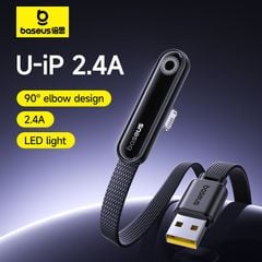 Cáp Sạc Nhanh USB to Lightning Baseus MVP 3 2.4A (480Mbps, 90° Elbow Design)