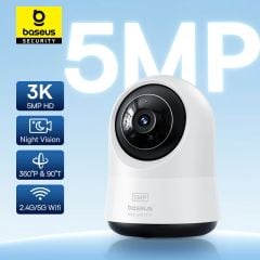 Camera Quan Sát Baseus Security P1 Pro Indoor Camera 3K (Zoom 8X, 2.4G/5G Wifi, Xoay Ngang 360°, Dọc 90°, Phát Hiện Trẻ Em Khóc)