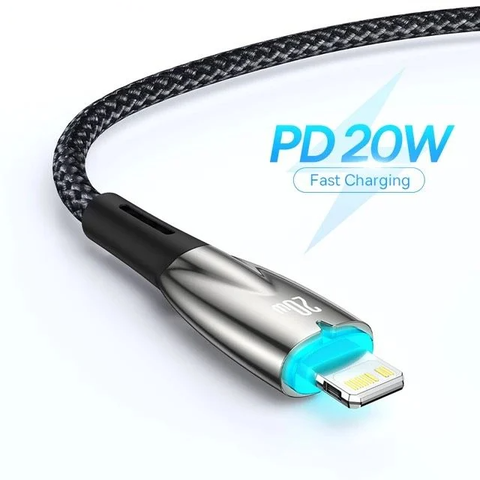 Cáp Sạc Nhanh C to Lightning Cho iPhone 14 Series Baseus Glimmer Series Fast Charging Data Cable Type-C to iP 20W