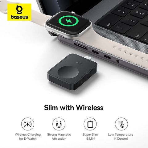 Đế Sạc Không Dây Mini cho Apple Watch Baseus MagPro 2.5W (Hỗ Trợ MagSafe, Strong Magnetic Attraction)