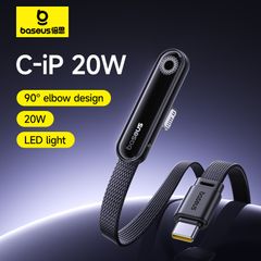Cáp Sạc Nhanh C to Lightning Baseus MVP 3 20W (480Mbps, 90° Elbow Design)