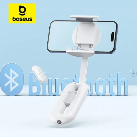Gậy Selfie Từ Tính Baseus TechShot Series Dual-Support Phone (Nam Châm + Kẹp, Bluetooth Remote control)