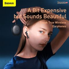 Tai nghe True Wireless Baseus Encok True Wireless Earphones W05 (Bluetooth 5.0, 4h sử dụng liên tục, cảm biến tiệm cận)