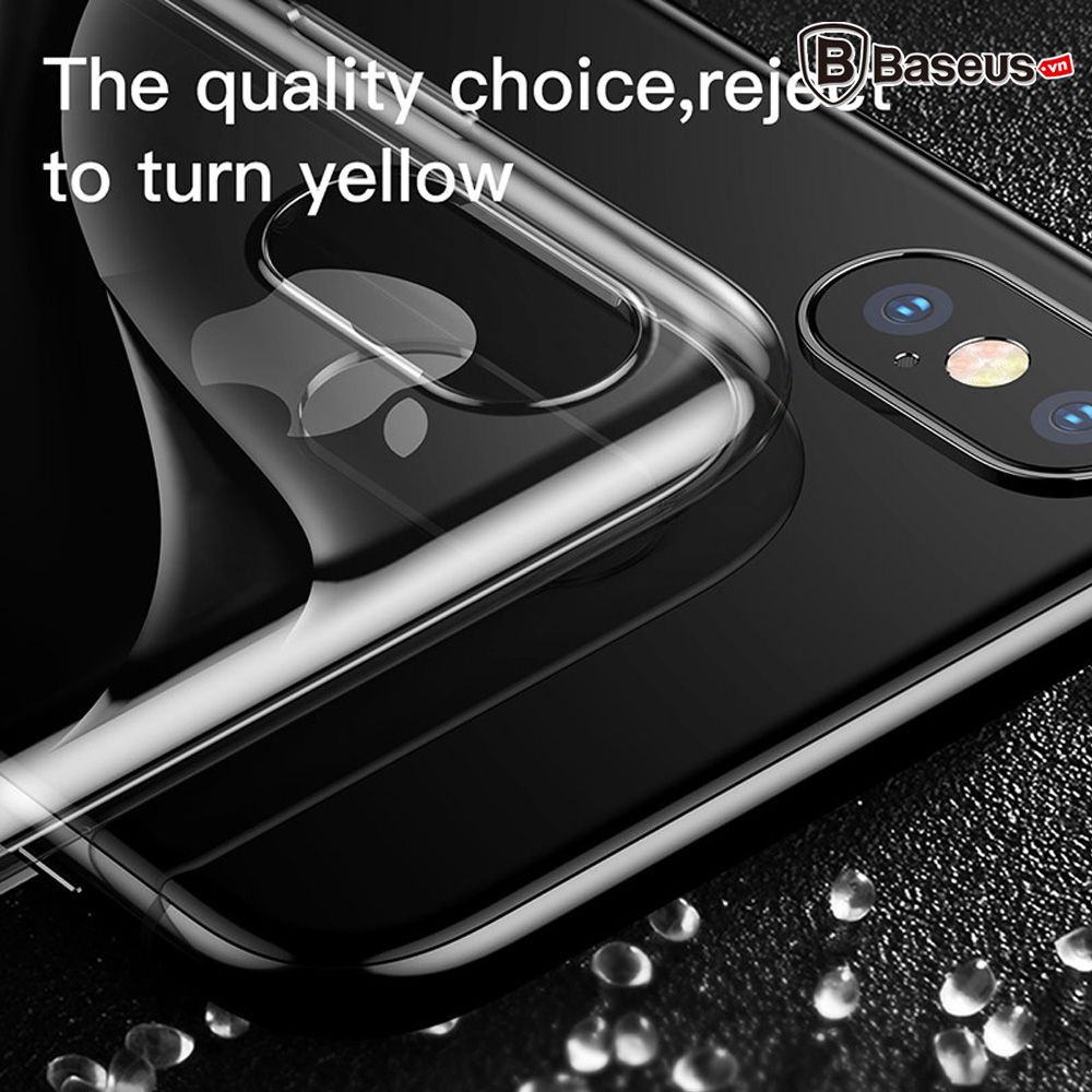 Ốp lưng silicone trong suốt Baseus Water Modelling LV219 cho iPhone X ( Soft TPU)