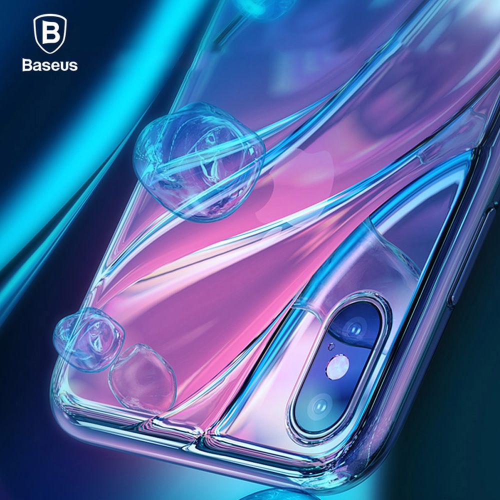 Ốp lưng silicone trong suốt Baseus Water Modelling LV219 cho iPhone X ( Soft TPU)