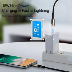 Cáp sạc nhanh C to Lightning Baseus Waterdrop Series PD cho iPhone/ iPad ( 1.3m, Type-C to iPhone Power Delivery 18W Quick charge & Data Zinc Alloy Cable)