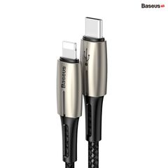 Cáp sạc nhanh C to Lightning Baseus Waterdrop Series PD cho iPhone/ iPad ( 1.3m, Type-C to iPhone Power Delivery 18W Quick charge & Data Zinc Alloy Cable)