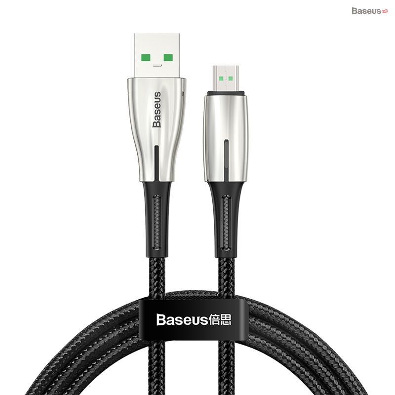 Cáp sạc nhanh siêu bền Baseus Waterdrop Micro USB Cable dùng cho Smartphone Android Samsung/ Oppo/ Xiaomi (4A/20W, Data Sync and QC/VOOC Quick Charging, Nylon Braided)