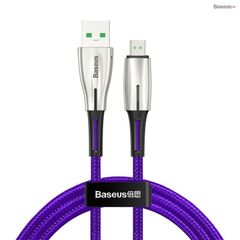 Cáp sạc nhanh siêu bền Baseus Waterdrop Micro USB Cable dùng cho Smartphone Android Samsung/ Oppo/ Xiaomi (4A/20W, Data Sync and QC/VOOC Quick Charging, Nylon Braided)