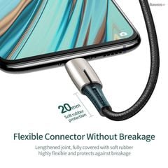Cáp sạc nhanh siêu bền Baseus Waterdrop Micro USB Cable dùng cho Smartphone Android Samsung/ Oppo/ Xiaomi (4A/20W, Data Sync and QC/VOOC Quick Charging, Nylon Braided)
