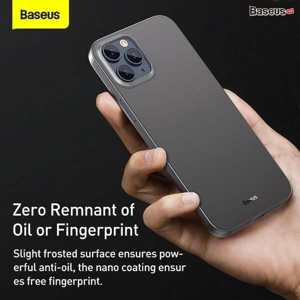 Ốp lưng siêu mỏng chống bám vân tay dùng cho iPhone 12 Series Baseus Wing Case (0.45mm Ultra Thin, Anti Oil/Finger Print, Hard Plastic)