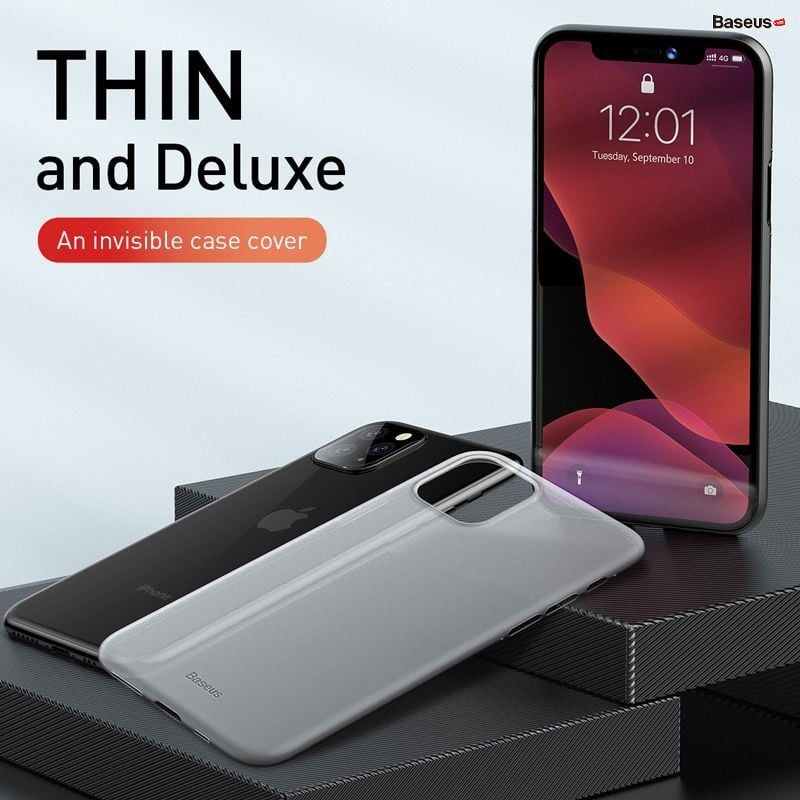 Ốp lưng Baseus Wing Case – Siêu mỏng 0.45mm, chống bám vân tay, nhựa cứng, cho iPhone 11/Pro/Pro Max (2019)