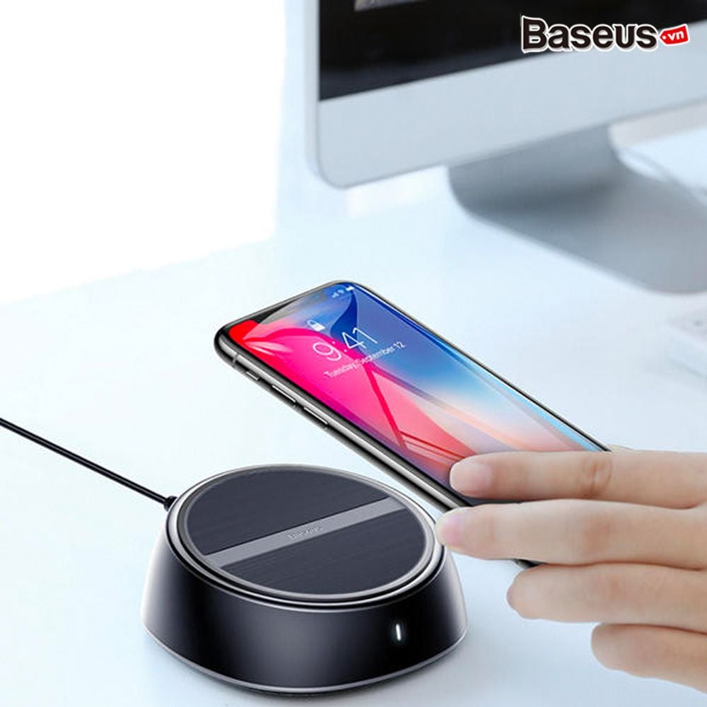 Đế sạc nhanh không dây Baseus Wireless Charger LV313 tích hợp 3 cổng sạc USB 3.4A cho iPhone/ Samsung/Xiaomi (10W,Qi Wireless Quick Charger with 3 USB Ports 3.4A)