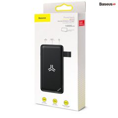 Pin dự phòng tích hợp sạc nhanh không dây Baseus S10 Bracket Power Bank 10,000mAh (10W Wireless, 18W PD/ Quick Charge 3.0)