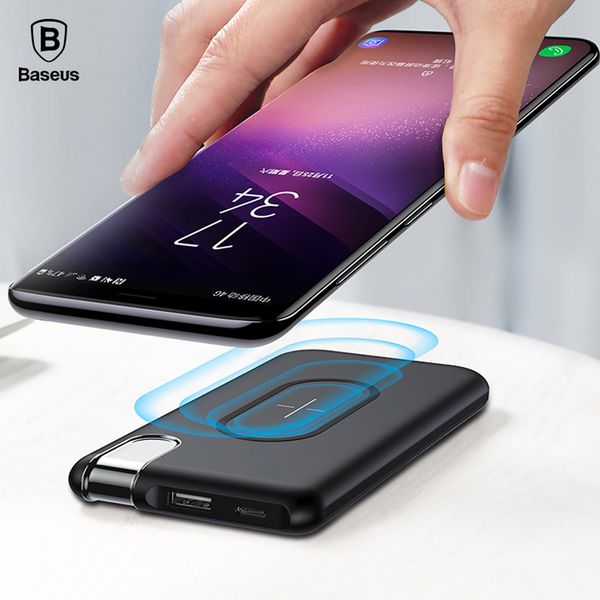 Pin sạc dự phòng không dây Baseus X Lighting LV268 cho iPhone 8/ iPhoneX/ S8/S9/N8/N9 (10,000mAh, 2A, 5W Qi Wireless Charger, Type C Power Bank)