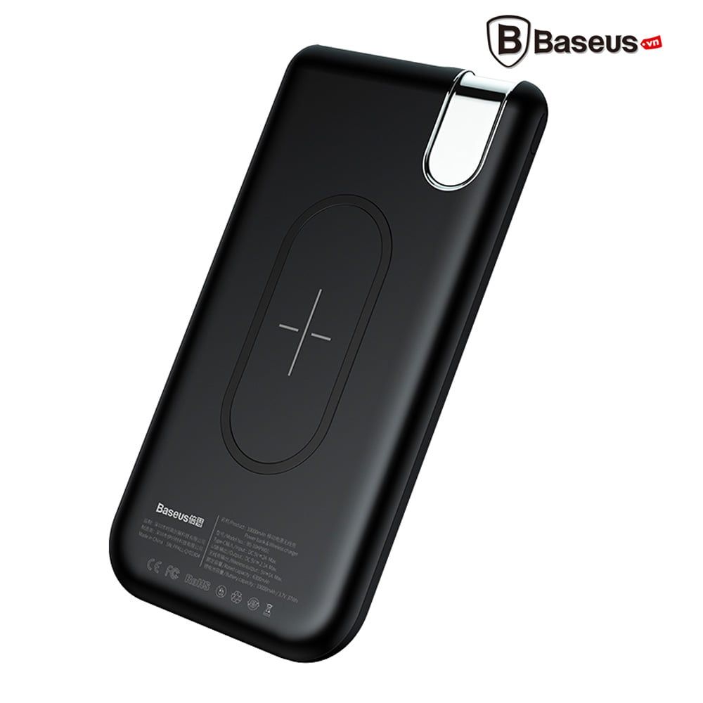 Pin sạc dự phòng không dây Baseus X Lighting LV268 cho iPhone 8/ iPhoneX/ S8/S9/N8/N9 (10,000mAh, 2A, 5W Qi Wireless Charger, Type C Power Bank)