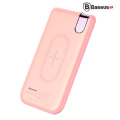 Pin sạc dự phòng không dây Baseus X Lighting LV268 cho iPhone 8/ iPhoneX/ S8/S9/N8/N9 (10,000mAh, 2A, 5W Qi Wireless Charger, Type C Power Bank)