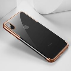 Ốp lưng trong suốt viền si màu Baseus Glitter Case cho iPhone XS/ XR/ XS Max (Hard PC, Ultra Thin Luxury Plating Plastic Case)