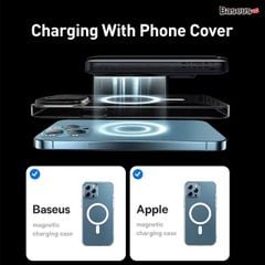 Pin Sạc Dự Phòng Không Dây Baseus Magnetic Bracket Wireless Fast Charge Power Bank 10000mAh 20W (Kèm cáp C to C 60W, Phiên Bản Quốc Tế)