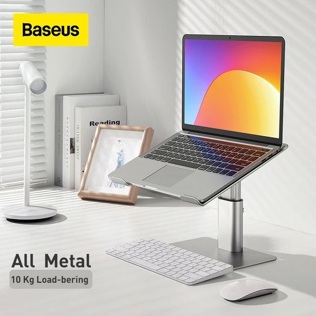 Giá đỡ laptop Baseus Metal – Tản nhiệt, điều chỉnh góc/độ cao, chất liệu kim loại, dùng cho Macbook/Laptop