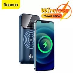 Pin dự phòng sạc nhanh không dây tích hợp nam châm Baseus Magnetic Wireless Quick Charging Power Bank (10000mAh, USB + Type C, QC/PD 20W Quick Charge)