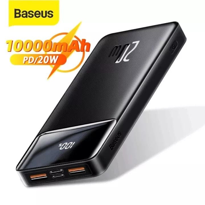 Pin sạc dự phòng Baseus Bipow Digital Display Power Bank (15W/20W, USB*2+Type C, LED Display, 2 Way Fast charge, 2023 New upgrade Edition)