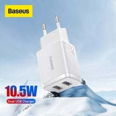 Bộ Sạc Đa Năng Baseus Compact Charger 10.5W 2 Cổng Sạc USB