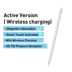 Bút cảm ứng Baseus Smooth Writing Capacitive Stylus dùng cho iPad Pro/Smartphone/Tablet Android (Active + Passive Version, Magnetic Adsorption, Tilt & Strength sensitive)