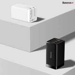 Bộ sạc nhanh Baseus GaN5 Pro 65W – Combo củ sạc + cáp C to C 100W, 2C + USB, hỗ trợ PD3.0/PPS/QC4.0/SCP/FCP